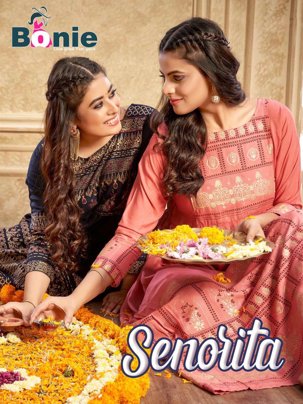Bonie Senorita Festive Wear Rayon Designer Long Anarkali Kurti Collection